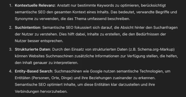 Infografik zur Erklärung des Konzepts der Semantischen SEO